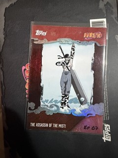 Topps Naruto Nindo 2025 ¡El asesino de la niebla! Tarjeta paralela roja/5.