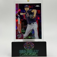 2020 Topps Chrome Sapphire Edition Max Scherzer Padparadscha 1/1 #180 Nationals