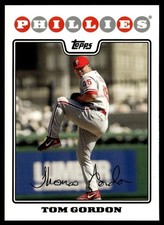 2008 Topps Tom Gordon Philadelphia Phillies #573