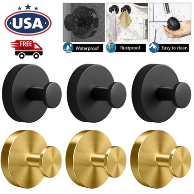 #ad #ad 4× Suction Cup Hooks Waterproof Shower Hooks Bathroom Towel Hanger Punch Free US $16.99