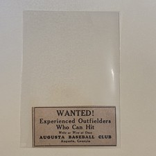 Augusta Tigers Outfielder Wanted Georgia 1936 Sporting News Baseball Ad