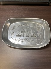RWP Bless This House Metal Decorative Tray 9”