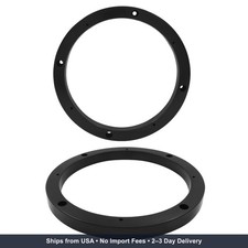 BokWin Car Speaker Spacer 6.5 Inch, 2 Pcs, Black Universal Fit, Adaptor Ring,