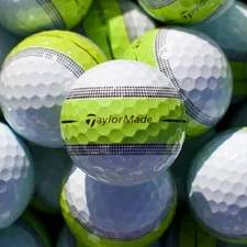24 TaylorMade Tour Response Green Stripe 5A/4A Used Golf Balls - FREE SHIPPING!