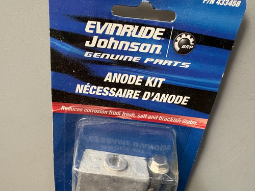 JOHNSON EVINRUDE OMC 433458 333350 GEARCASE ANODE KIT 50 to 300HP 85 to 11 NEW - Bild 3 von 3