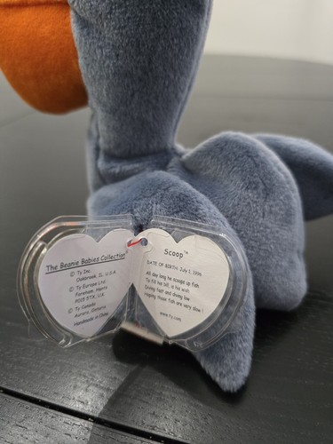 Ty Beanie Baby "Scoop" Pelican RETIRED 1996 (Rare w/ Tag Errors) Mint Condition - Picture 3 of 8