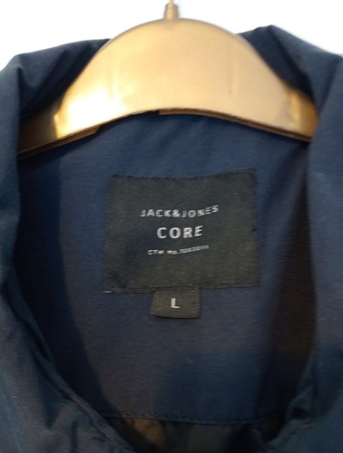 Jack & Jones CORE Navy Blue 40" Windbreaker Jacket Anorak Waterproof Youth Sz L - Picture 5 of 16