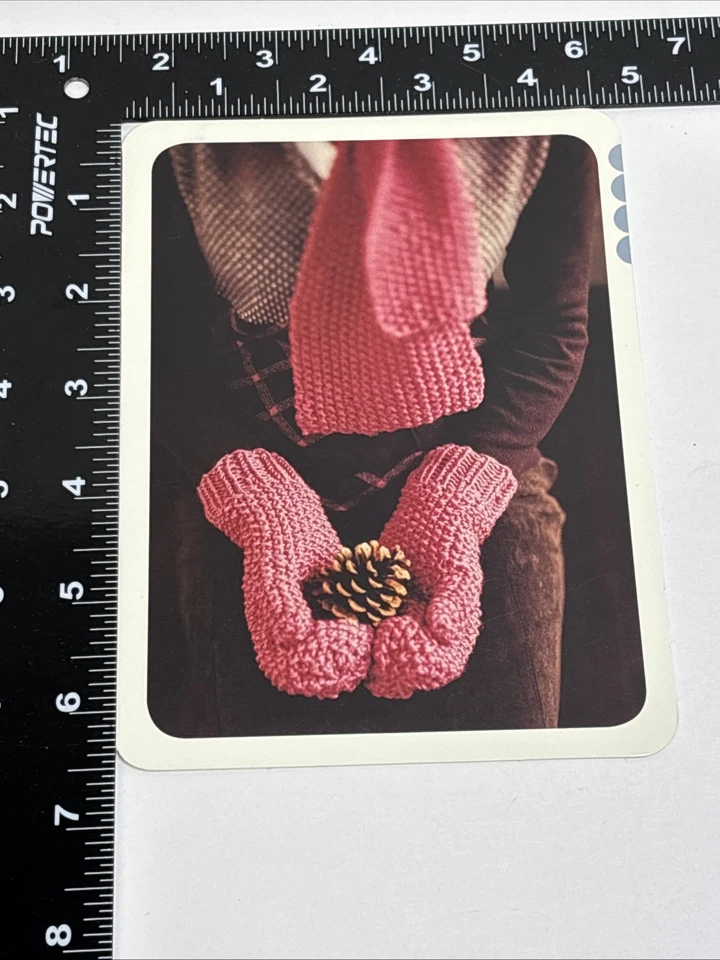 Seed Stitch Mittens & Scarf Set Knitting Pattern Card - Image 3 of 3