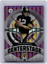 2022 PANINI MOSAIC CENTERSTAGE PURPLE CAMO TERRY BRADSHAW /49 PITTSBURGH