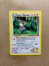 Lt. Surge's Rattata 85/132 Gym Challenge - Common Pokemon Card -NM/Mint