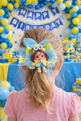 hair accessories for girls kids|party bows or all occasion| handmade doll clay