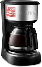 Elite Gourmet Automatic 5-Cup Brew & Drip Coffee Maker with Pause N Ser