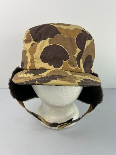 Sombrero de Colección Old School Pato Camuflado Aislado Gore-Tex Orejera Mediano Hecho en EE. UU. - Imagen 4 de 7
