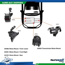 Dnj Mmk1040 New Engine Motor Mount Trans. Kit For 02-03 Mazda Protege 2.0l Dohc Dnj Mmk1040 New Engine Motor Mount Trans. Kit For 02-03 Mazda Protege 2.0l Dohc