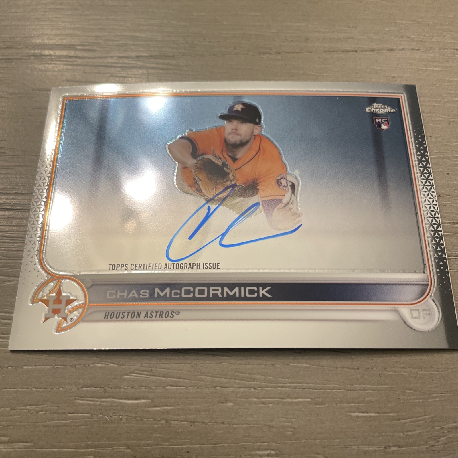 2022 Topps Chrome Chas McCormick Rookie Auto Houston Astros RC #RA-CM