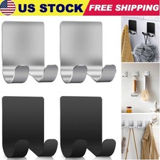 2  Waterproof Razor Holder Shaver Hook for Shower Self Adhesive Hooks Stainless