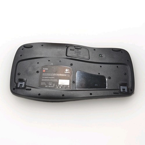 Logitech K350 Black Wave Wireless Keyboard No Unifying USB Receiver Dongle - Photo 3/5