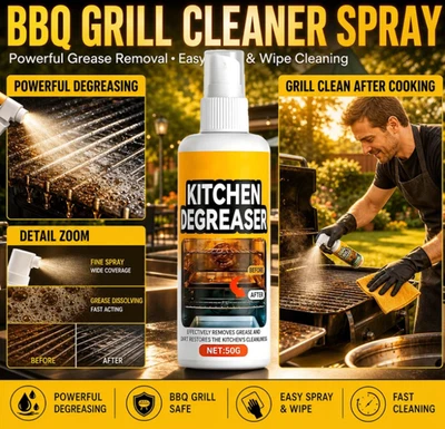 Greasekiller Spray,Grease Killer for Grill,Greasekiller Spray Grill Cleaner - Bild 1 von 4