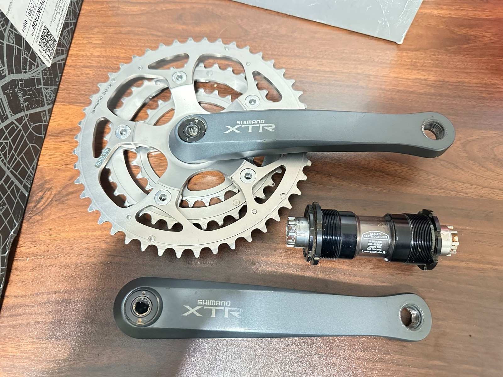 Shimano XTR Triple FC-950 Rare 5 arm Crankset w/ Bottom Bracket BB-M950