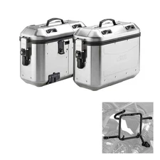 GIVI DOLOMITI aluminium side suitcase kit MOTO MORINI X-CAPE 650 2021-2024