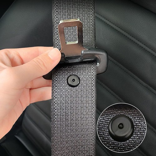 Replacement For Car High-quality Materials Button Clip Black Seat Belt - Picture 8 of 8
