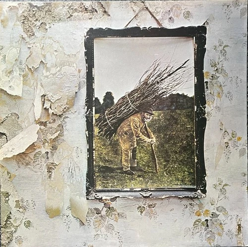 Led Zeppelin IV 4 1972 Uk Atlantic VINYL LP K 50008 With Inner Ex