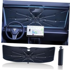  Flagship Model Windshield Sun Shade Umbrella for Car - Medium 57"L x 33"W 