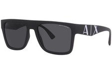 Armani Exchange AX4113S 8078/87 Sunglasses Men's Matte Black/Dark Grey 55mm