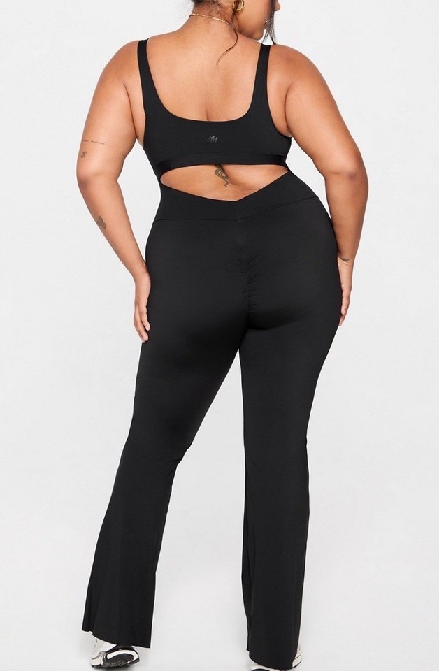 NWOT Women’s Fabletics Yitty Ultra Smooth Flare Leg 1 Piece Catsuit ...