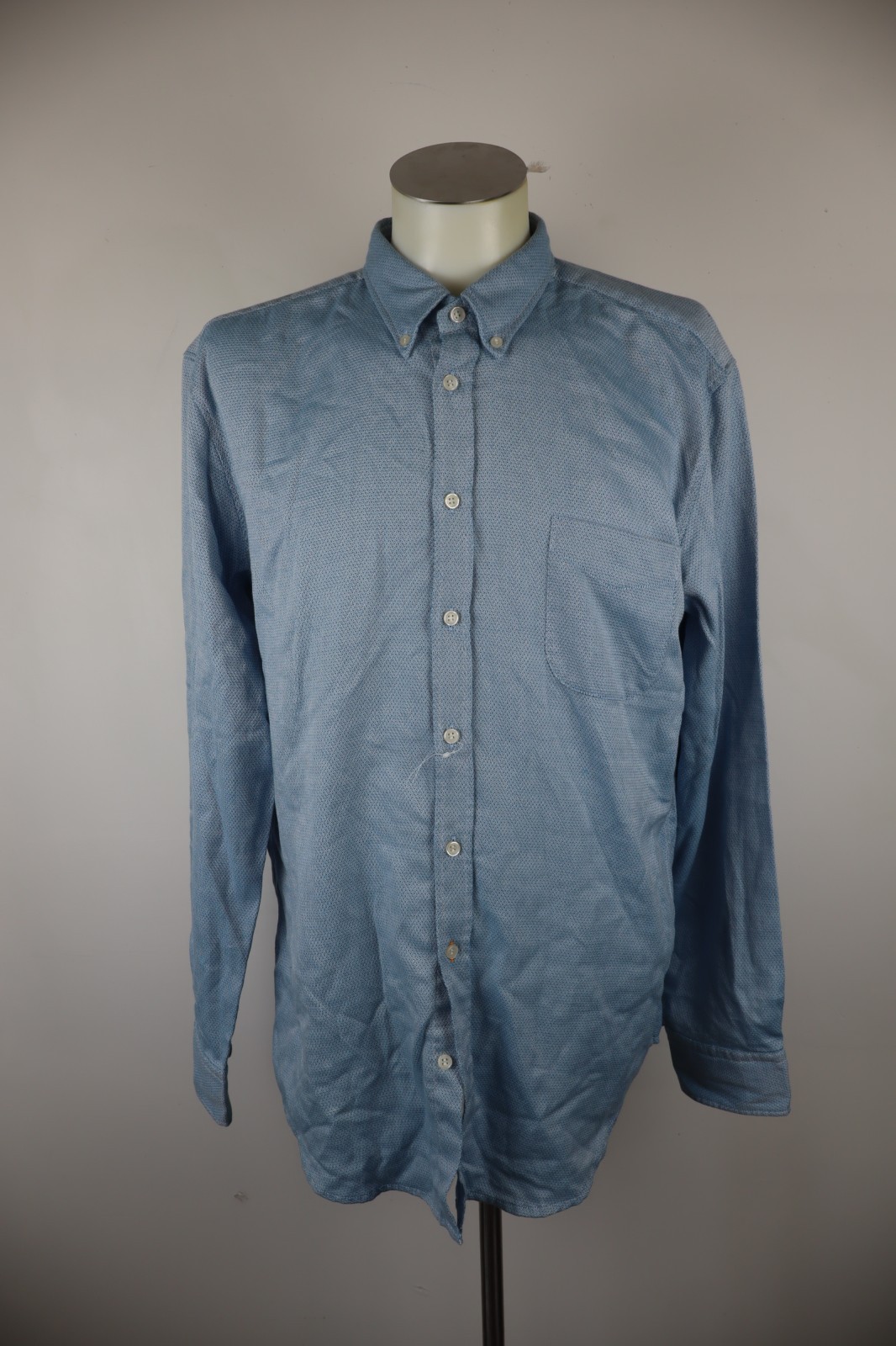 HUGO BOSS CAMICIA UOMO TG 2XL MAN CASUAL VINTAGE SHIRT COTONE MANICA LUNGA