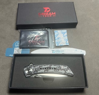 Dreamtech Linerlock PEI Ultem Folding Sandvik Pocket Knife D3610MG NEW IN BOX