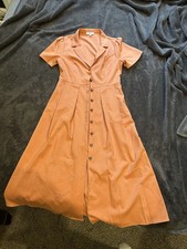 Vintage Style Orange Dress Size Medium
