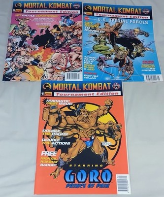 Mortal Kombat: Tournament Edition #1-3 Complete Set Manga UK Comics/Magazines