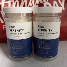 Bath Body Works LOT 2 Aroma Find Serenity Mimosa Spearmint Shower Steamers