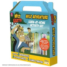 Bendon Wild Kratts Learn-at-Home Kit 100+ Stickers, Games, Puzzles Ages 6-8