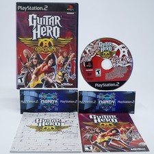 Guitar Hero Aerosmith PS2 CIB W/ Manual + Tour Book - PlayStation 2