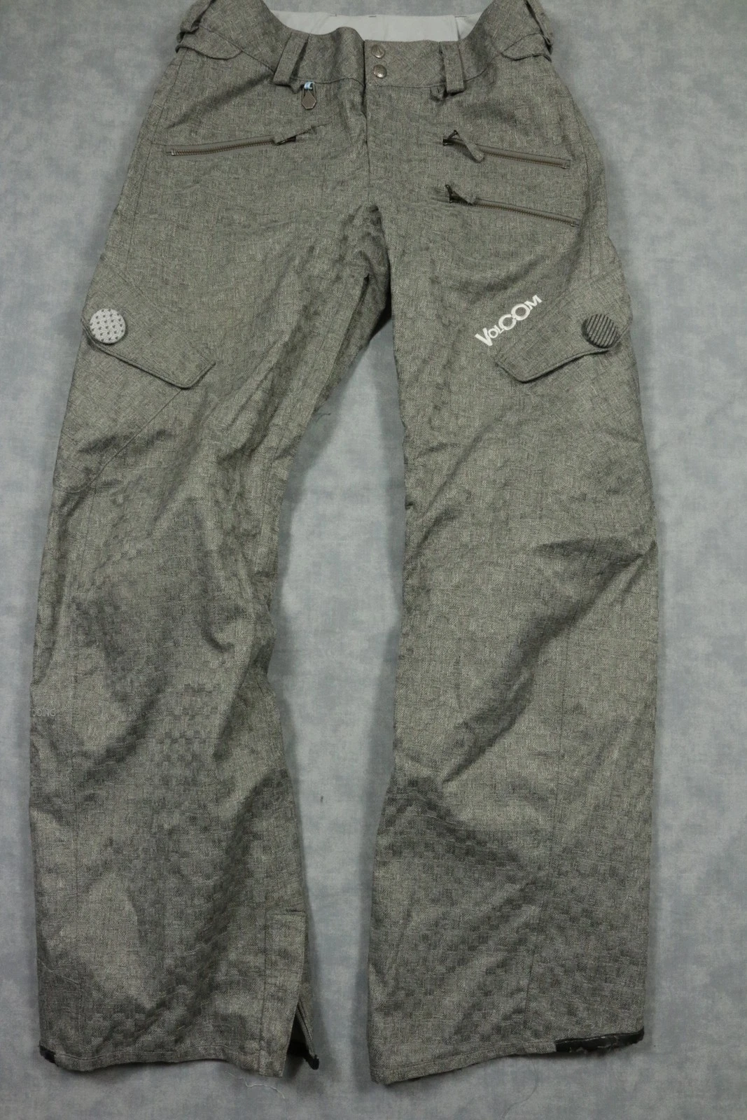 Volcom Nimbus Pants Womens Small Gray Snow Ski Waterproof 10000MM 10000GM Winter
