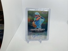 Cooper Kinney 2022 Panini Prizm Draft Picks Silver Prizm Auto #AU-CK TB Rays