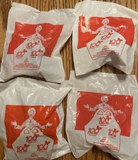 McDonald  s Happy Meal Toy 100 Years Of Magic 2001/2002 Lot Of 4 Sealed