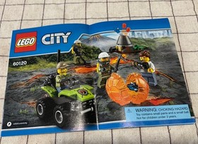 LEGO City 60120 Volcano Starter Set New Sealed Baggies No Box Retired 4 Figures