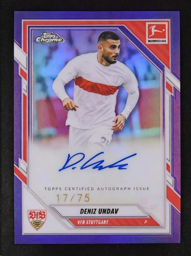 2026 Topps Chrome Bunddesliga DENIZ UNDAV Auto Germany Purple /75