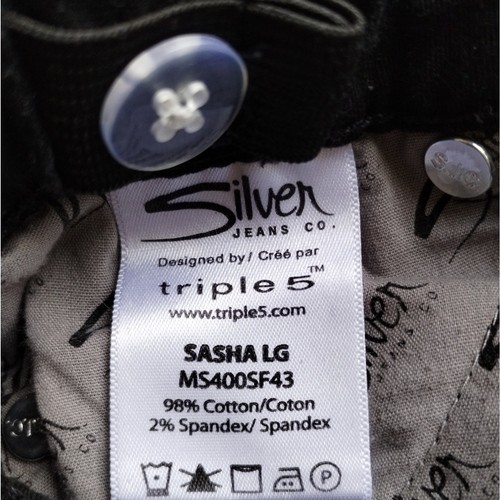 Silver Jeans Co Little Girls Black Sasha Slim Straight Denim Jeans Size 4 - Picture 9 of 9