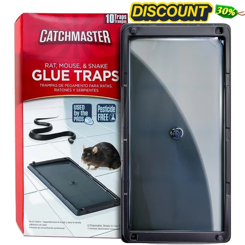 Snake and Mouse Traps 10Pk Large Bulk Glue Rat Traps for Home video thumbnail