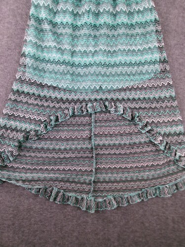 No Boundaries Skirt Women Medium Green Crochet Belted Costal Resort High Low - Picture 3 of 11