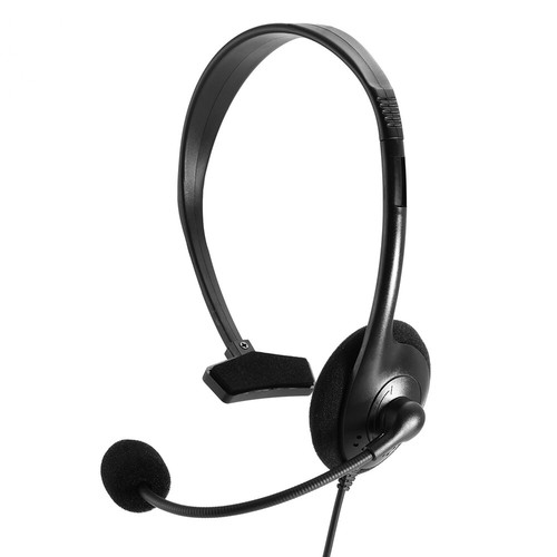 Casque d'ordinateur filaire avec micro 3,5 mm casque de centre d'appels pour ordinateur portable Skype PC - Photo 15 sur 15