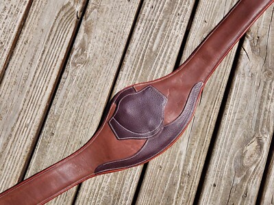 Devoucoux Two Tone Brown Padded Anatomic English Jumper Girth - 64''/160cm - NWT!