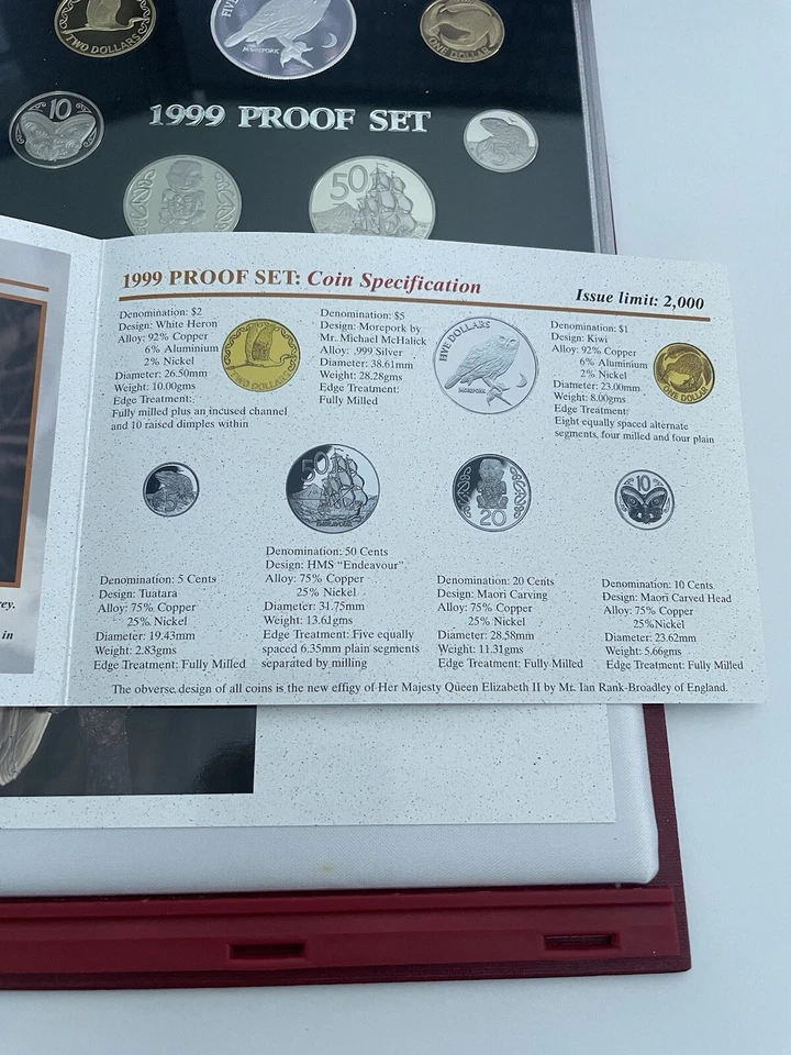 New Zealand - 1999 - Silver Proof Coin Set - Morepork Owl - Image 4 of 4