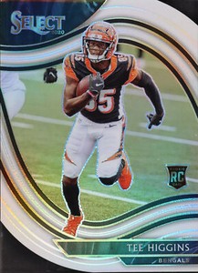 2020 Panini Select Football Field Level #360: Tee Higgins White Die-Cut