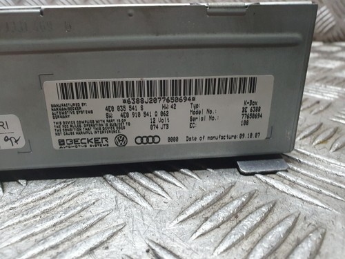 AUDI Q7 S-LINE GPS SAT NAV HEAD UNIT 4E035541S 2008 - Picture 4 of 4