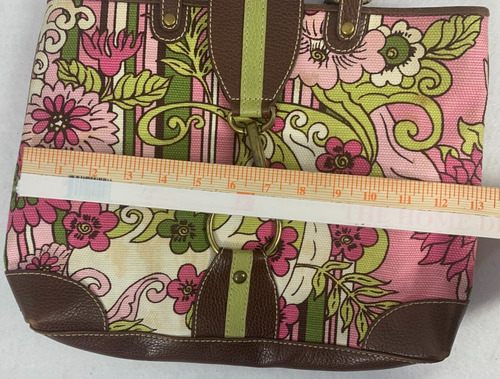 Borsa Isabella Fiore multicolore in tela floreale e pelle con finiture - Foto 11 di 11
